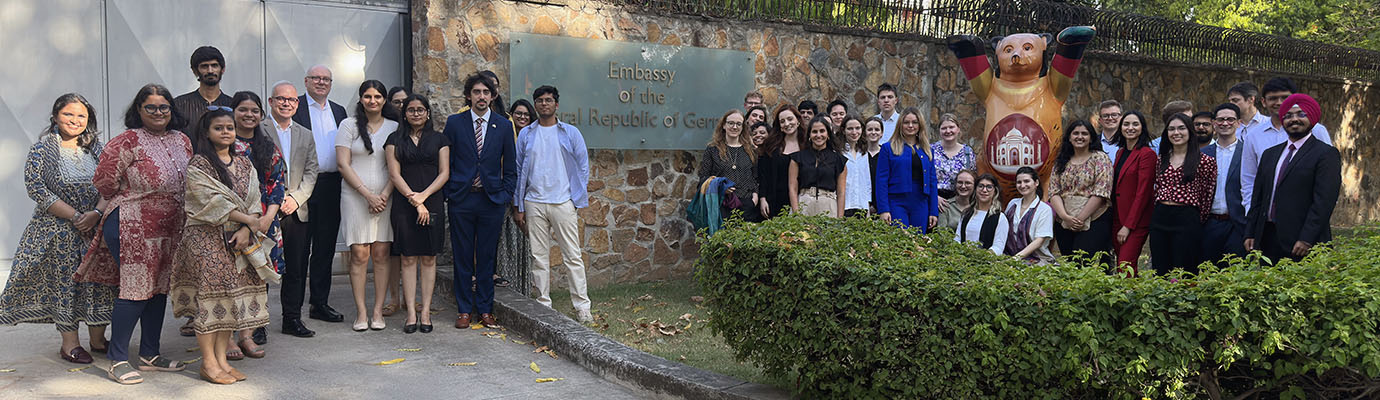 Gruppenfoto der Teilnehmenden aus Brasilien, Deutschland und Indien