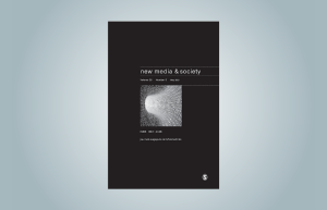 Cover der Zeitschrift New Media & Society, Ausgabe Mai 2021