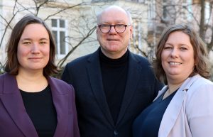 Group picture with Judith Möller, Wolfgang Schulz and Kristina Hein