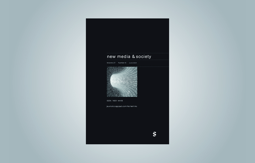 Cover der Zeitschrift New Media & Society