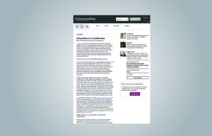 Screenshot der ersten "Seite" des Artikels auf dem Verfassungsblog