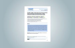 Deckblatt: "ChatGPT, LaMDA, and the Hype Around Communicative AI: The Automation of Communication as a Field of Research in Media and Communication Studies"