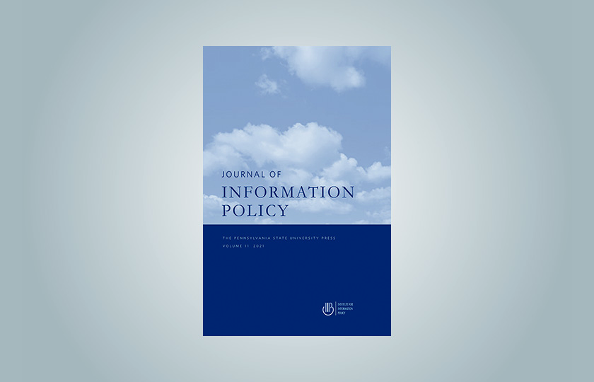 Cover der Zeitschrift "Journal of Information Policy", Vol 11/2021